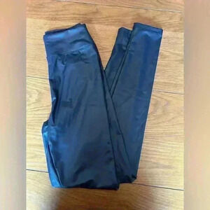 Offline by Aerie Real Luxe Faux Leather Hi-Rise Legging Blue Women’s M NWT